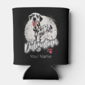 ダルマティアンウィズポーヴィンテージ愛犬家デザイン 缶クーラー (裏面)