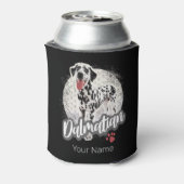 ダルマティアンウィズポーヴィンテージ愛犬家デザイン 缶クーラー (缶裏面)