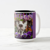 ダルマティアンガーデン&シードコーヒーマグ ツートーンマグカップ (正面右)