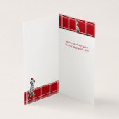 ダルマティアンクリスマスドッグレッドホリデープレイド (内部)