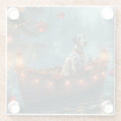 ダルマティアンクリスマスフェスティバル航海 ガラスコースター (裏面)