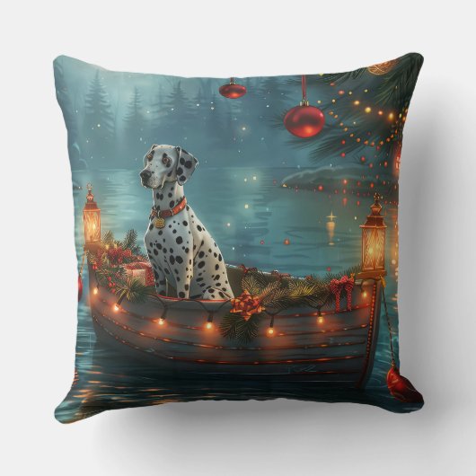 ダルマティアンクリスマスフェスティバル航海 クッション (裏面)