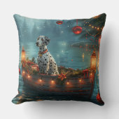 ダルマティアンクリスマスフェスティバル航海 クッション (正面)