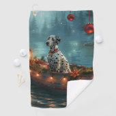 ダルマティアンクリスマスフェスティバル航海 ゴルフタオル (インサイチュ)