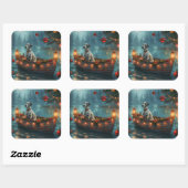 ダルマティアンクリスマスフェスティバル航海 スクエアシール (シート)