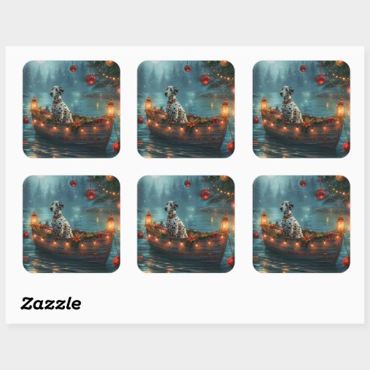 ダルマティアンクリスマスフェスティバル航海 スクエアシール (シート)