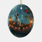 ダルマティアンクリスマスフェスティバル航海 セラミックオーナメント (右)