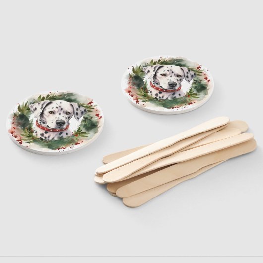 ダルマティアンクリスマスリースフェスティバルカップ ハンドファン (組立なし)