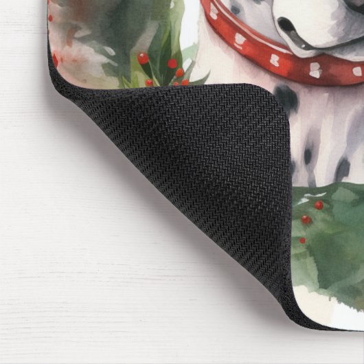 ダルマティアンクリスマスリースフェスティバルカップ マウスパッド (コーナー)