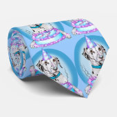 ダルマティアンケーキ顔誕生日 ネクタイ (ロール)