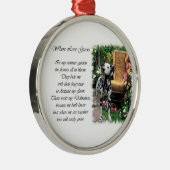 ダルマティアンサマーガーデン メタルオーナメント (右)