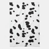 ダルマティアンスポットおもしろいドッグ恋人 キッチンタオル (縦)