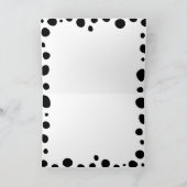 ダルマティアンスポット誕生日サンキューユー カード (内部)