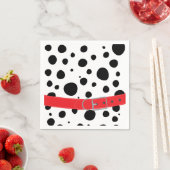 ダルマティアンスポット誕生日 スタンダードカクテルナプキン (インサイチュ)