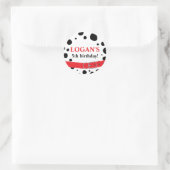 ダルマティアンスポット誕生日 ラウンドシール (バッグ)