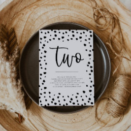 ダルマティアンセカンドバースデー招待状 招待状