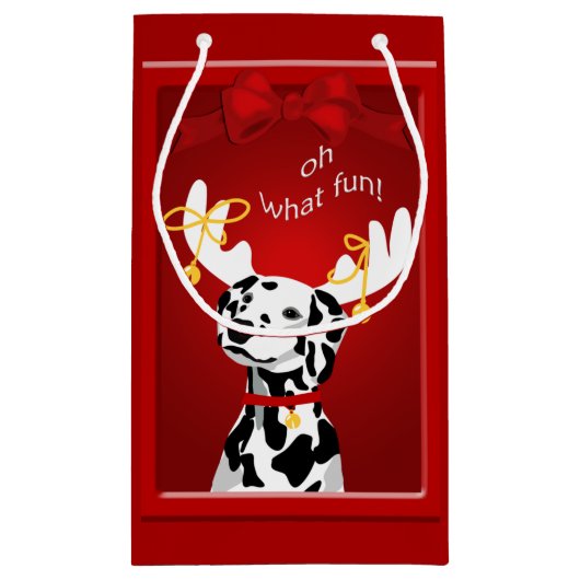 ダルマティアンディアドッグおもしろいSGB スモールペーパーバッグ (裏面)