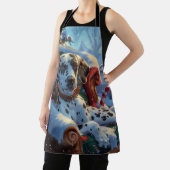 ダルマティアンドッグクリスマスフェスティバル エプロン (インサイチュ)