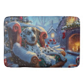 ダルマティアンドッグクリスマスフェスティバル バスマット (正面)