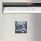 ダルマティアンドッグクリスマスフェスティバル マグネット (インサイチュ (食洗機))