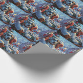 ダルマティアンドッグクリスマスフェスティバル ラッピングペーパー (角)