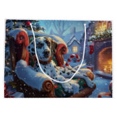 ダルマティアンドッグクリスマスフェスティバル ラージペーパーバッグ (裏面)