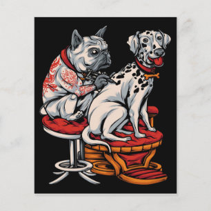 ダルマティアンドッグタトゥー DALMATIAN CANVAS ギフト チラシ