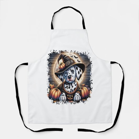 ダルマティアンドッグハロウィーン エプロン (正面)