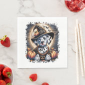 ダルマティアンドッグハロウィーン スタンダードランチョンナプキン (インサイチュ)