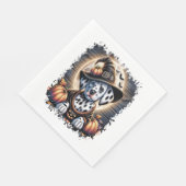 ダルマティアンドッグハロウィーン スタンダードランチョンナプキン (角)