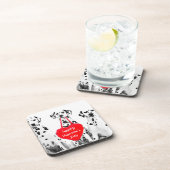 ダルマティアンドッグハートハッピーバレンタインデー コースター (右側)