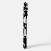 ダルマティアンドッグピンクハートパターン名 Case-Mate iPhoneケース (裏面 / 右)