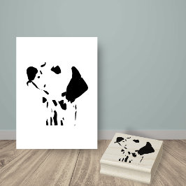 ダルマティアンドッグブリード顔ヘッド ラバースタンプ