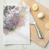 ダルマティアンドッグママフローラ キッチンタオル (四つ折り)