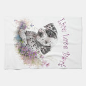 ダルマティアンドッグママフローラ キッチンタオル (横)