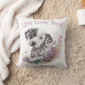 ダルマティアンドッグママフローラ クッション (ブランケット)