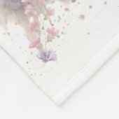 ダルマティアンドッグママフローラ フリースブランケット (角)