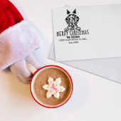 ダルマティアンドッグメリークリスマス差出人住所 ラバースタンプ