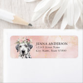 ダルマティアンドッグ差出人住所ラベル ラベル (インサイチュ)