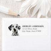 ダルマティアンドッグ差出人住所ラベル ラベル (インサイチュ)