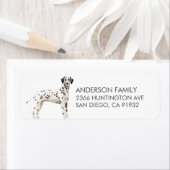 ダルマティアンドッグ差出人住所ラベル ラベル (インサイチュ)