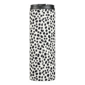 ダルマティアンドッグ抽象芸術パターンアクアブルーモノグラム タンブラー (裏面)