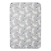 ダルマティアンドッグ水玉模様動物の水彩キッズ バスマット (正面縦)