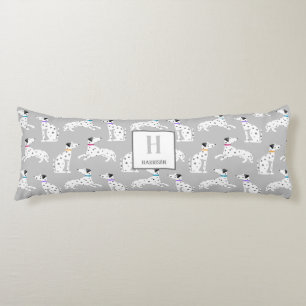 ダルマティアンドッグ水玉模様動物の水彩キッズ ボディピロー