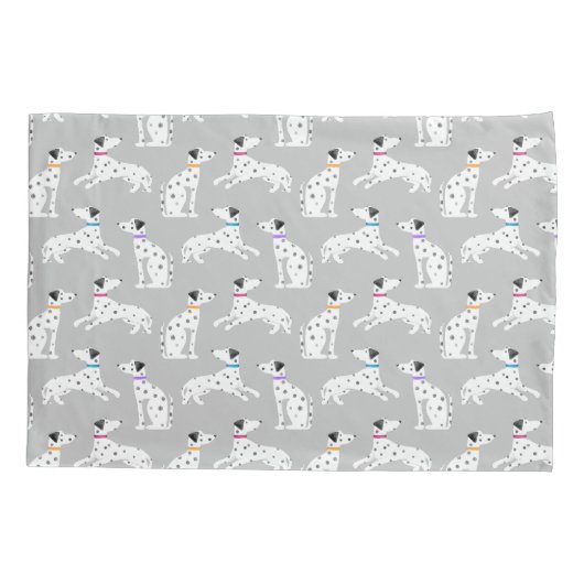 ダルマティアンドッグ水玉模様動物の水彩キッズ 枕カバー (裏面)