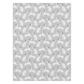 ダルマティアンドッグ水玉模様動物水彩 テーブルクロス (正面)