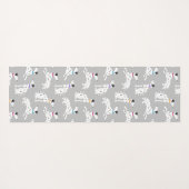 ダルマティアンドッグ水玉模様動物水彩 ヨガマット (裏面(横))