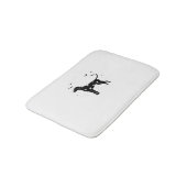 ダルマティアンドッグ – ハロウィンムーンシルエットクラシック バスマット (アングル)