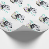 ダルマティアンハピー誕生日 ラッピングペーパー (コーナー)