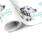 ダルマティアンハピー誕生日 ラッピングペーパー (ロールコーナー)